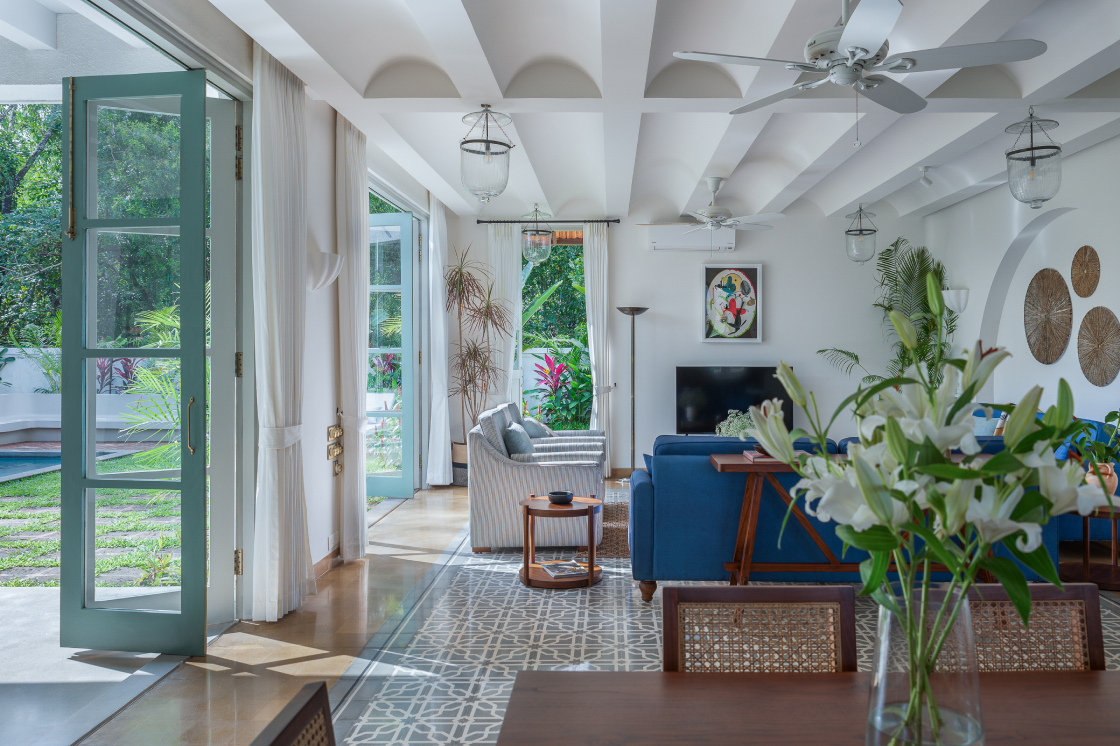 4bhk villa in Parra with private pool